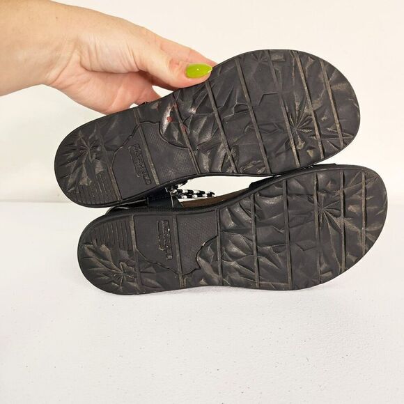 Merrell Black and White Around Town Sunvue Woven Sandal - Picture 5 of 6